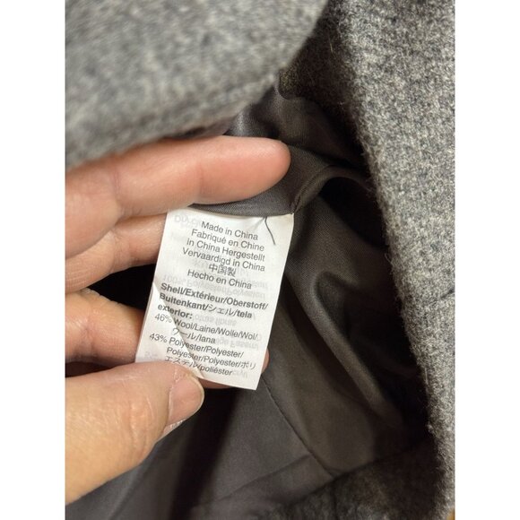 JCREW Mercantile Classic Gray Wool Cocoon Coat Jacket Sz 00 Career Professional - Picture 6 of 11
